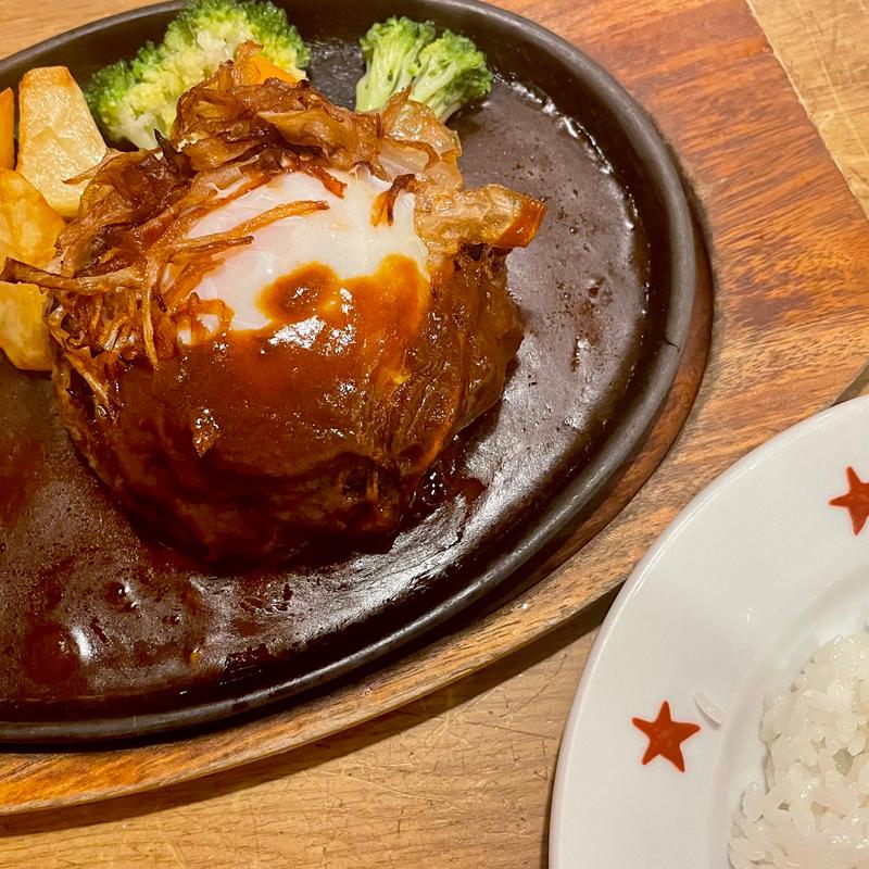 デミ玉ハンバーグ(ステーキのどん 春日部店)