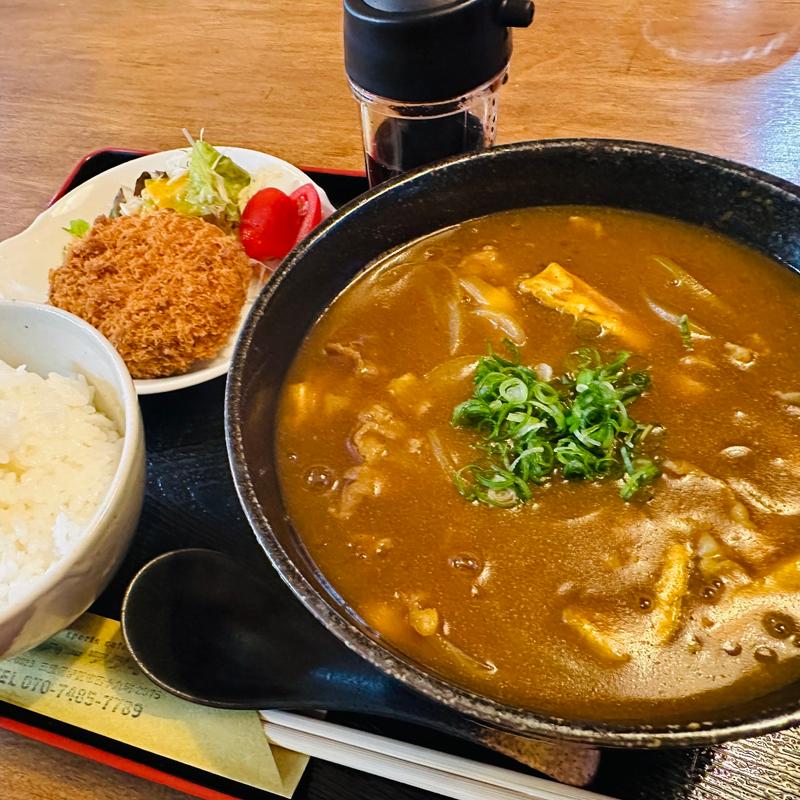 カレーうどん定食(ハーフタイム)