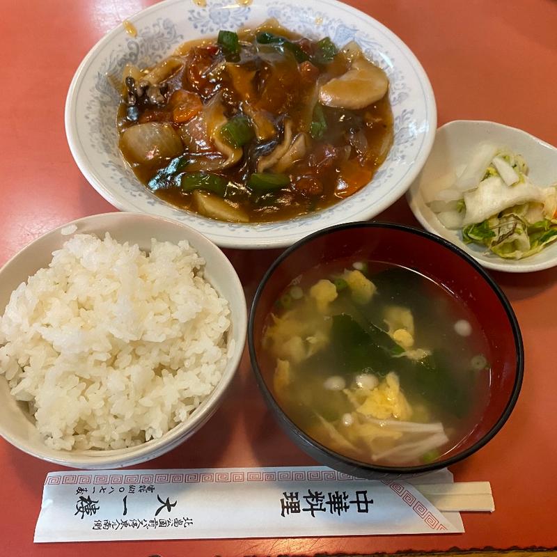 酢豚　ライス(中華料理 大一楼)