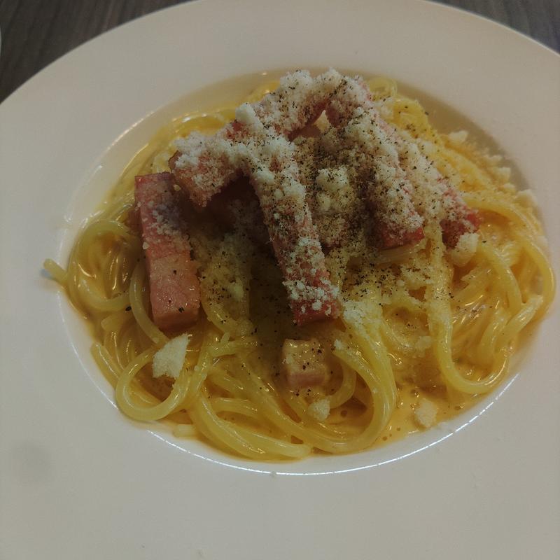 厚切りベーコンカルボナーラ(釜あげ生パスタぱすたろうOKAWA)