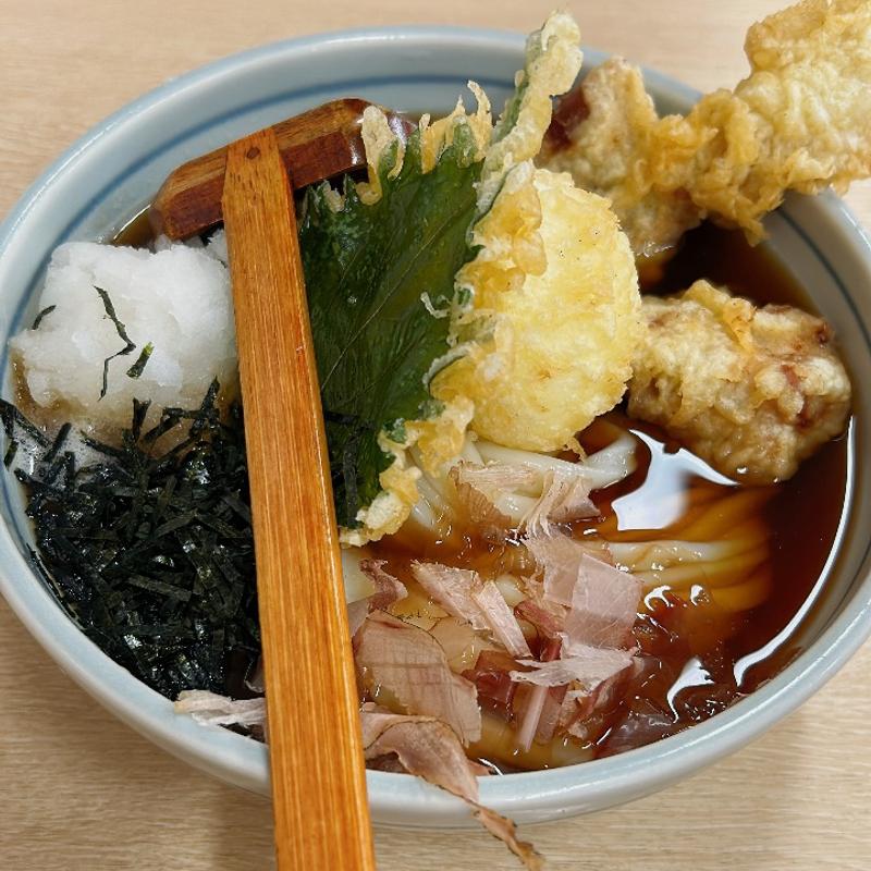 鶏天ぶっかけ冷(釜揚うどん一紀 )