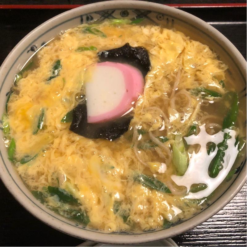 卵とじそば(そば辰 本店)