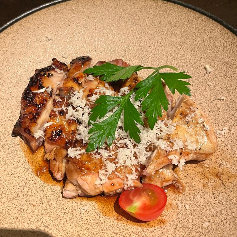 鶏の炭火焼き(旅篭)