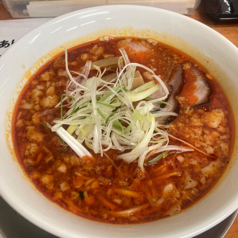 豚もつ煮汁の中華そば辛いの(栃木中華そば 神志)