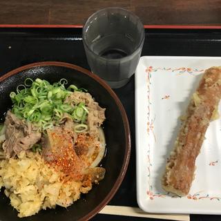 肉うどん(セルフうどん やま 徳島駅前店 （せるふうどんやま）)