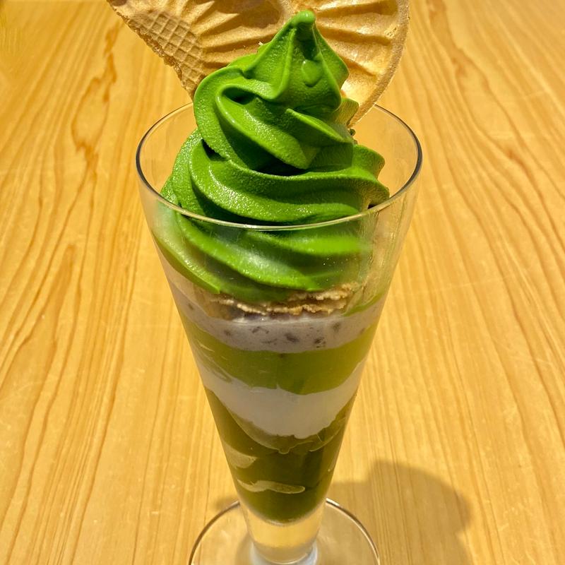 プレミアム抹茶パフェ(西条園抹茶カフェ グローバルゲート店)