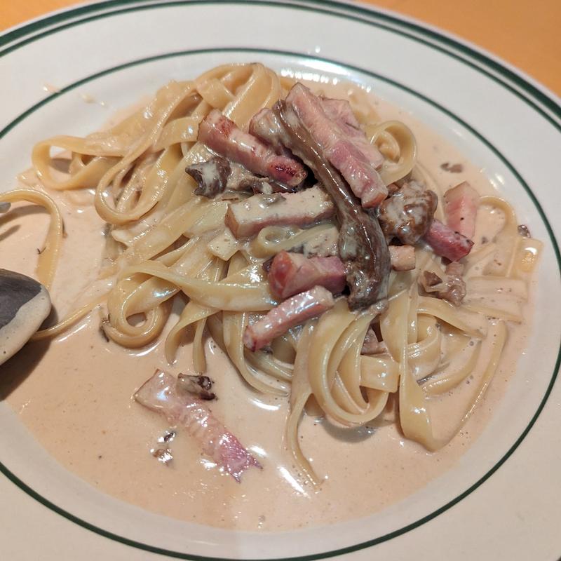 フェットチーネ　ポルチーニ茸のクリームソース(プレゴパケット)