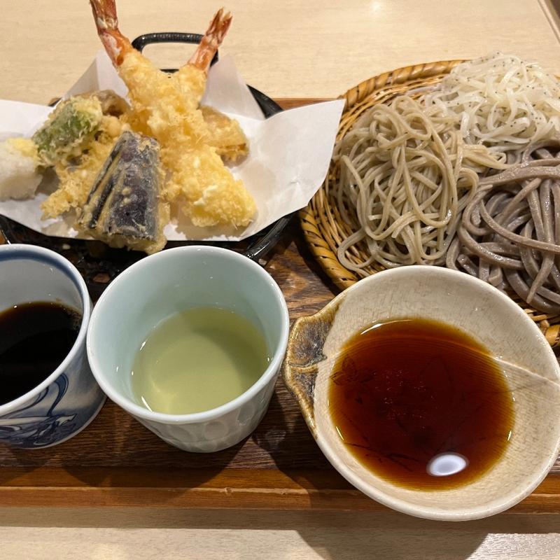 天せいろ三色そば(手打ち蕎麦 雷鳥)