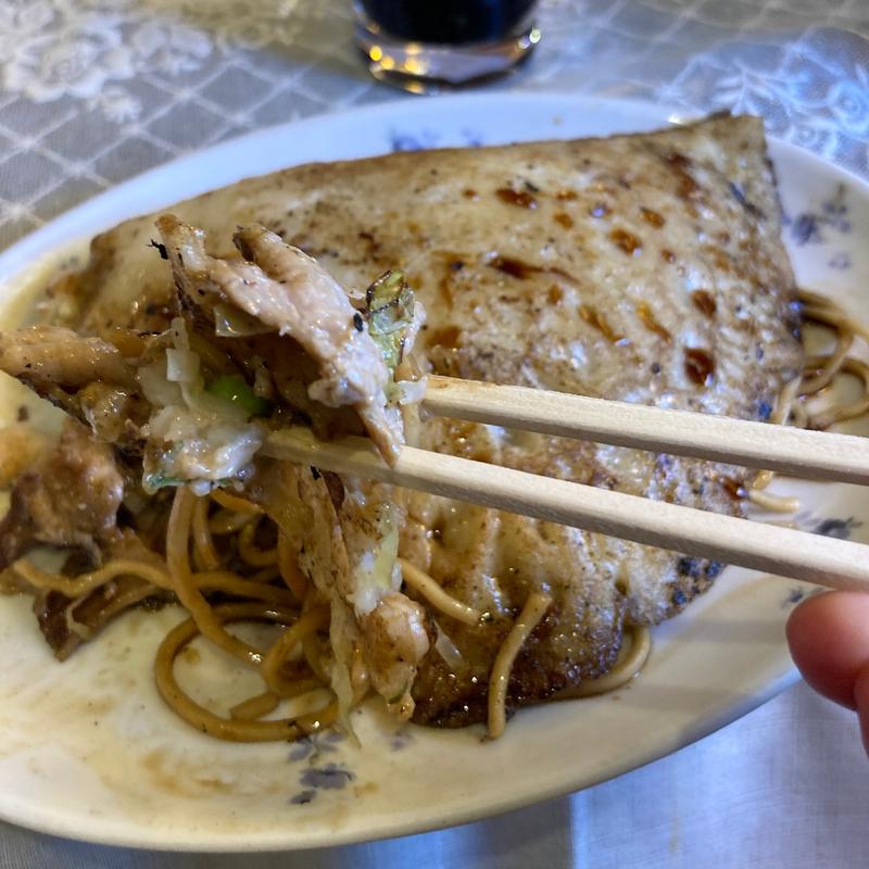 ふらい焼きそば(焼きそば・ふらい焼 小山(こやま)食堂.)