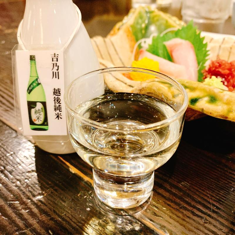 吉乃川　越後純米(須坂屋そば 新潟駅前店)