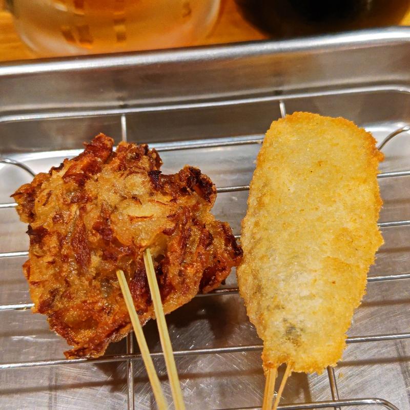 舞茸・秋刀魚(串かつ でんがな 上大岡camio店)