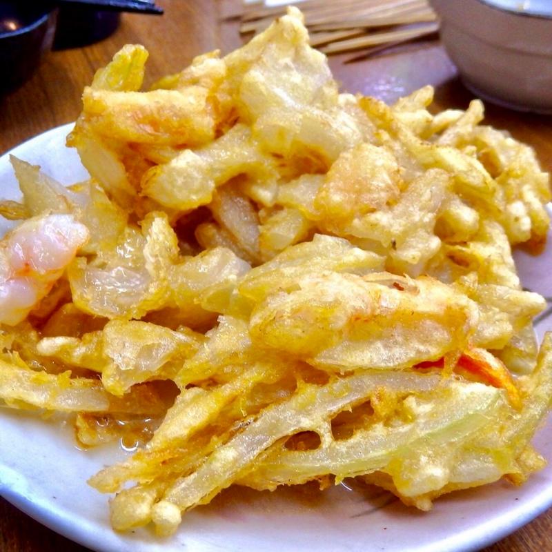 玉ねぎのかき揚げ(酒の奥田)