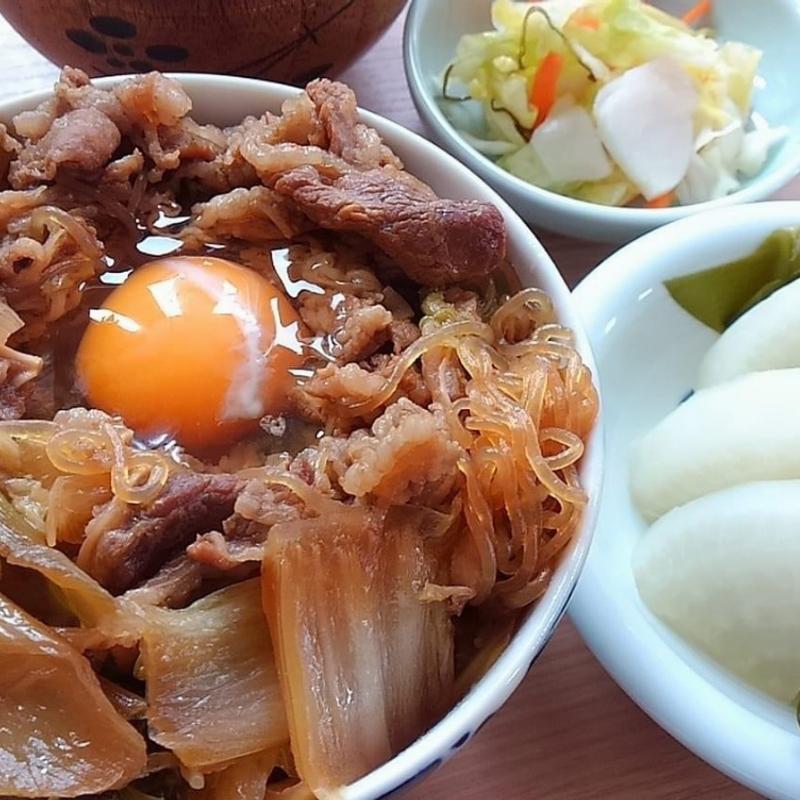 すき焼き風丼(LUNA CAFE ORGANIC)