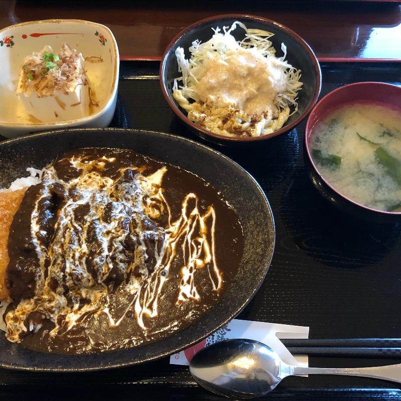 ロースカツカレー定食(定食家)
