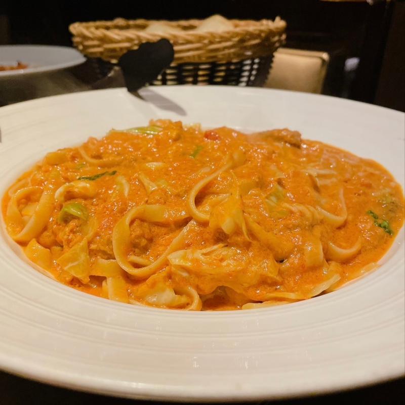 生ウニのトマトクリームパスタ(トラットリア クイント)