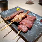 豚串焼き盛り合わせ(塩)(蕎麦居酒屋と和菓子の店　京乃北)