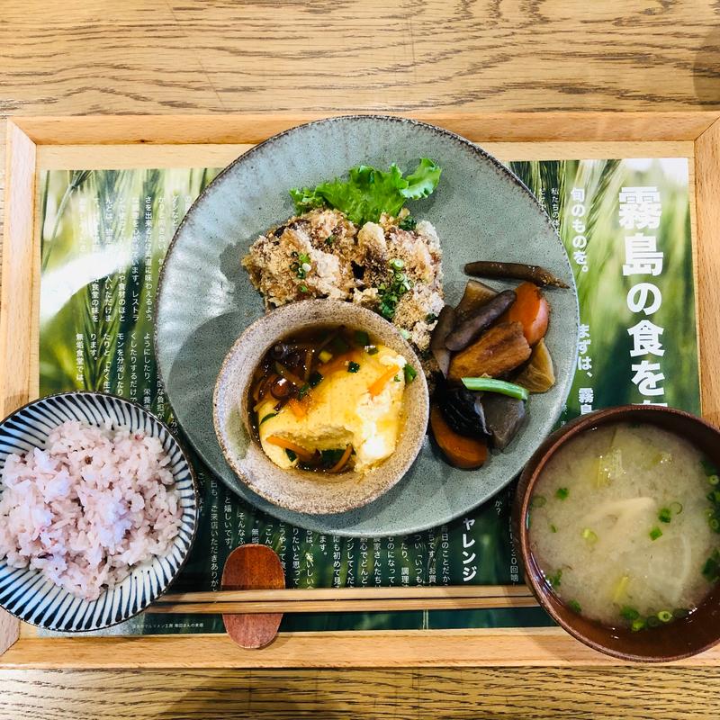 一汁三菜ランチ(日当山無垢食堂)