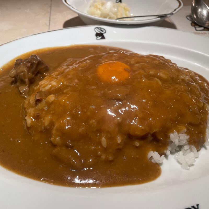 インディアンカレー(ルー大盛・玉子)(インデアンカレー 阪急三番街店 （INDIAN CURRY）)