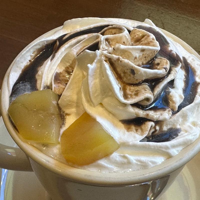 栗のほうじ茶オーレ(コメダ和喫茶 おかげ庵 大和駅前店)