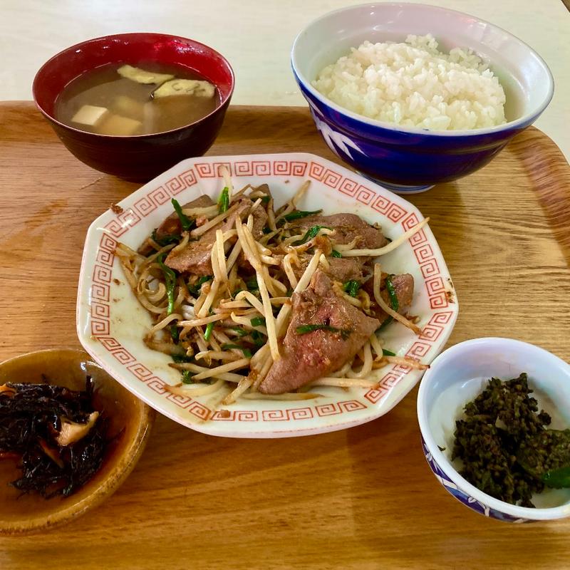 ニラレバー定食(大和ドライブイン )