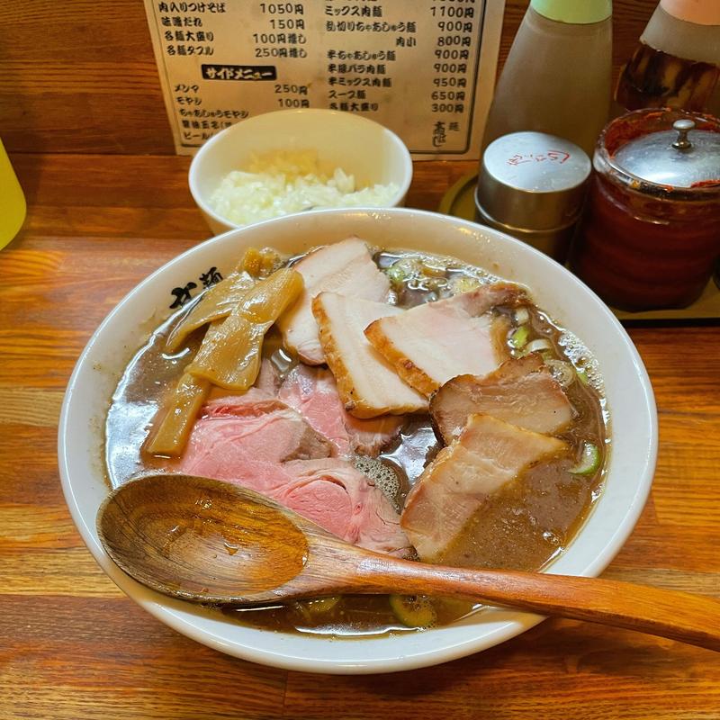ミックス肉麺(麺 高はし （めんたかはし）)