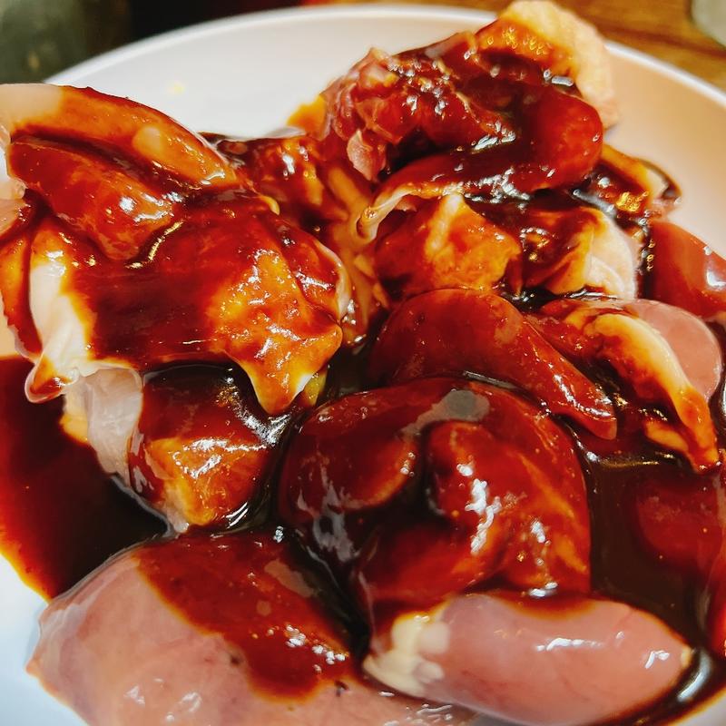 鶏肉3種盛り(東京 三軒茶屋 ラヂオ焼き （【旧店名】ラヂオ焼 粉もん屋）)