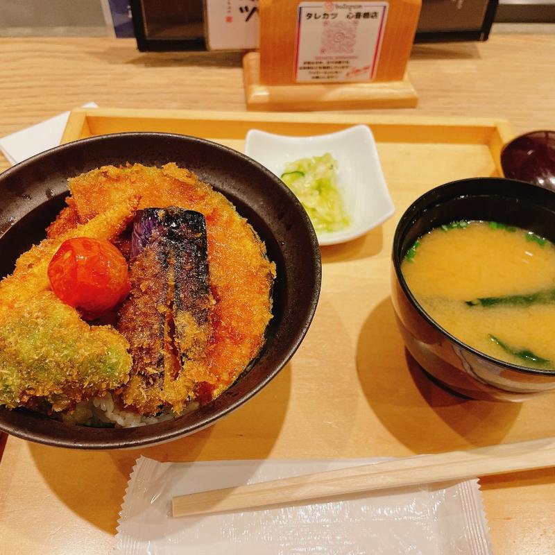 野菜カツ丼(新潟カツ丼 タレカツ 心斎橋店)
