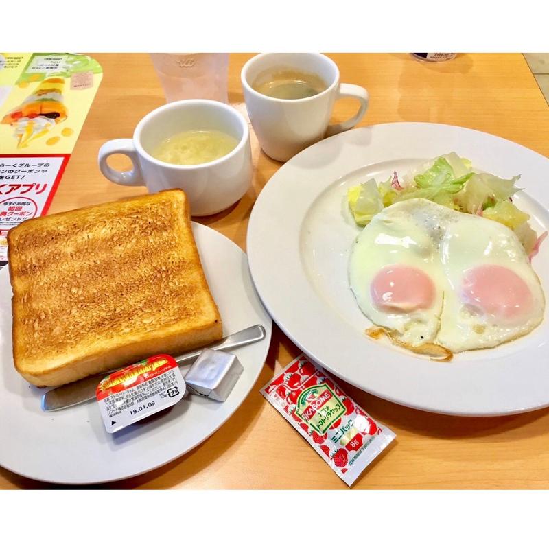 モーニングE「目玉焼きセット」(ガスト野田阪神店)