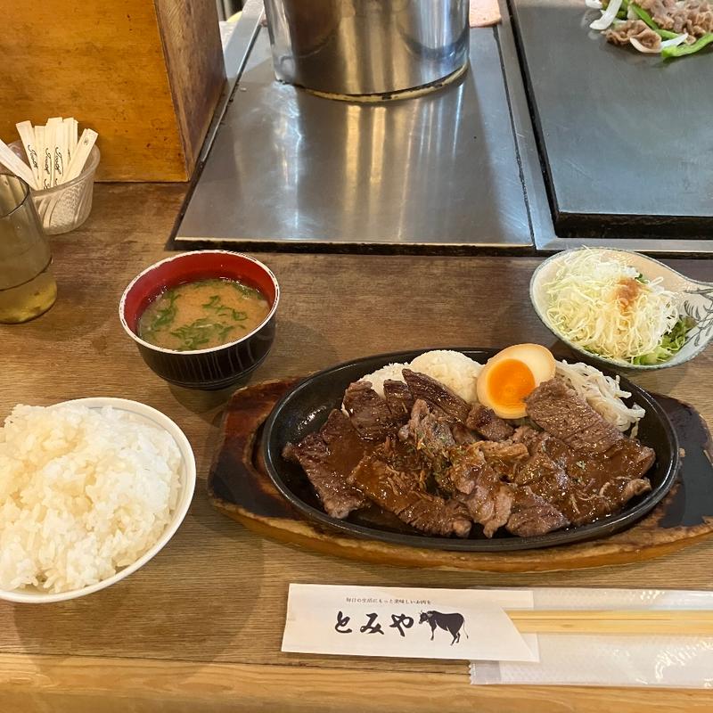 サービスステーキ定食（150g）(とみや本館)