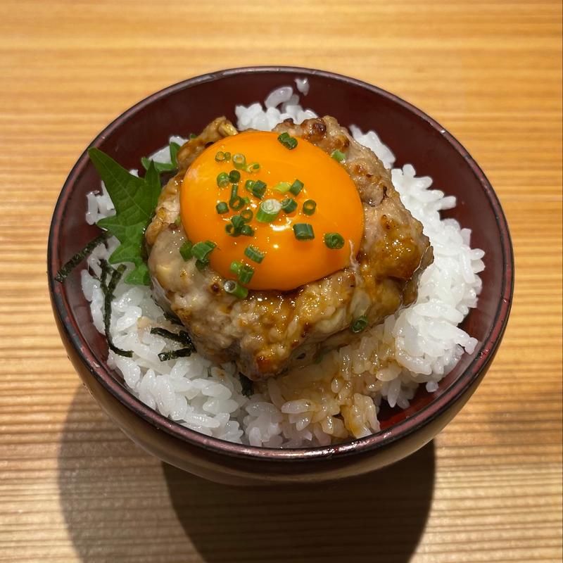 ミニ月見つくね丼とお蕎麦のセット(鴨しゃぶ粋玄)