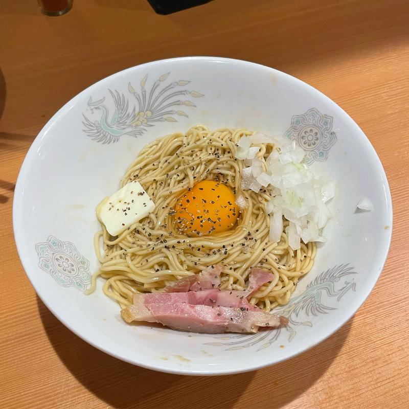 釜玉カルピスバター和え玉(北千住煮干中華蕎麦かれん)