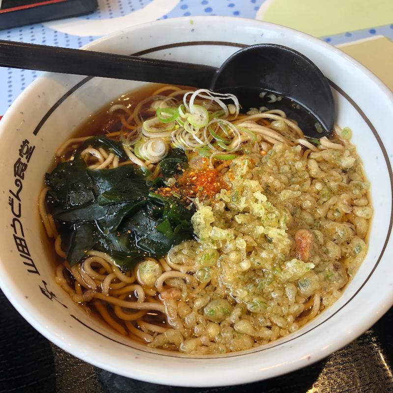 たぬきそばAセット(山田うどん食堂 太田50号バイパス店)