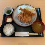 海老フライ&ロース盛合せ定食(とんかつ伊勢 新宿ＮＳビル店)