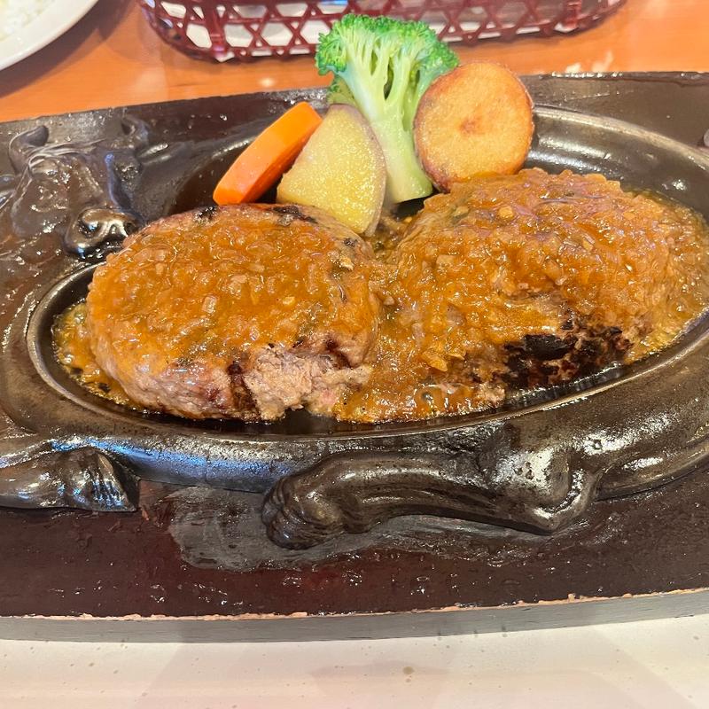 げんこつハンバーグ(炭焼きレストランさわやか 富士錦店)