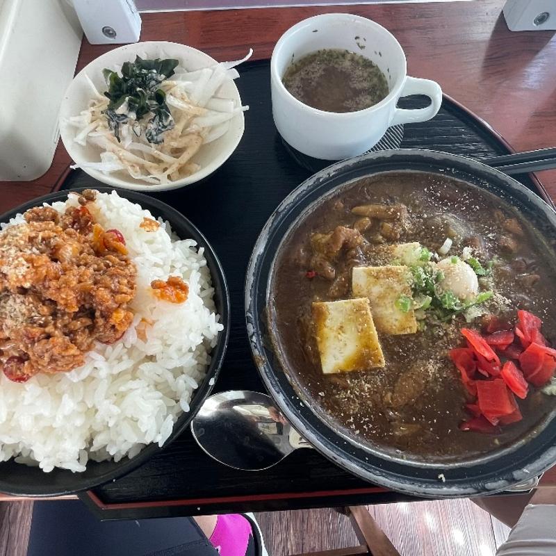 もつ煮込みカレー定食(たま家食堂本店)