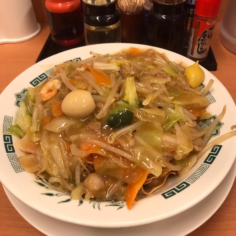 かた焼きそば(日高屋 京急川崎駅前店)