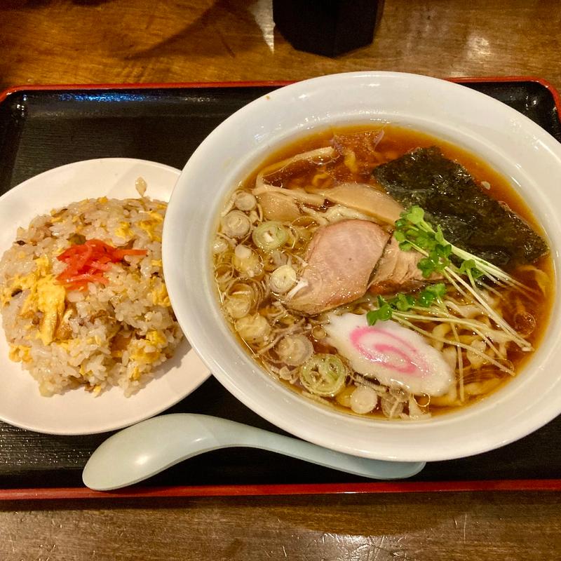 ラーメン・ミニチャーハンセット(かにや麺匠)