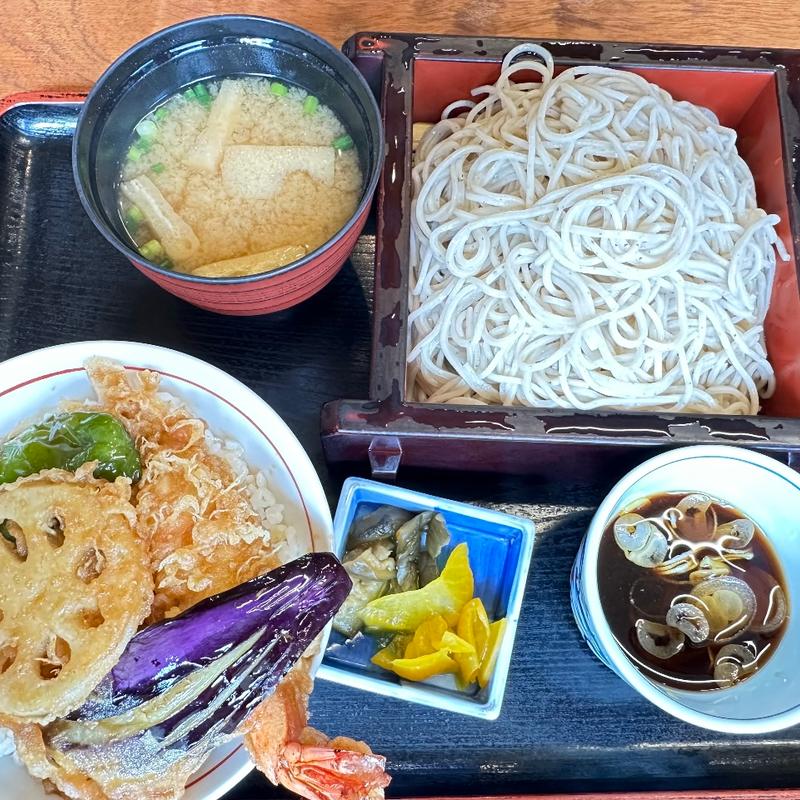 天丼セット(福寿庵)