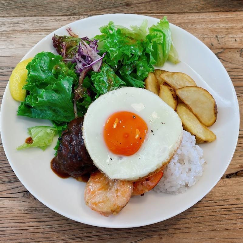 シュリンプロコモコ(ALOHA CAFE Pineapple 宝塚店)