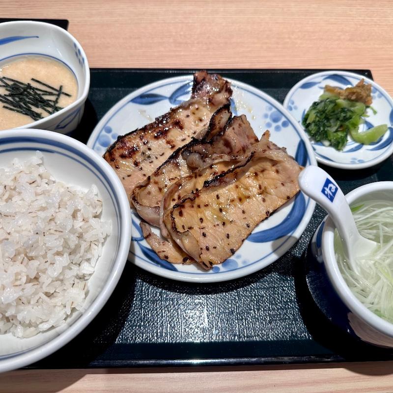 網焼きみそポークセット(ねぎし シャポー船橋店)