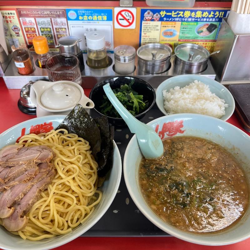 味噌チャーシューつけ麺　ライス　背脂変更(ラーメン山岡家 越谷レイクタウン店)