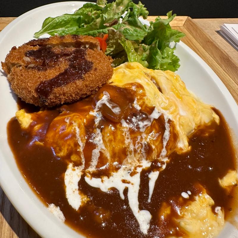 オムライスコンビプレート(メンチカツ)(ことこと屋 イオンモール名古屋茶屋店)