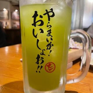 緑茶割り大ジョッキ(濱松たんと 浜松駅南口二号店)