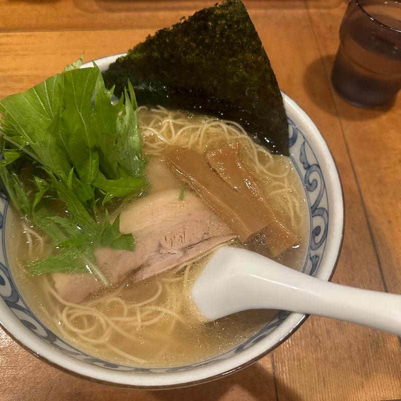 鯛だし塩そば(鯛だしそば・つけ麺　はなやま)