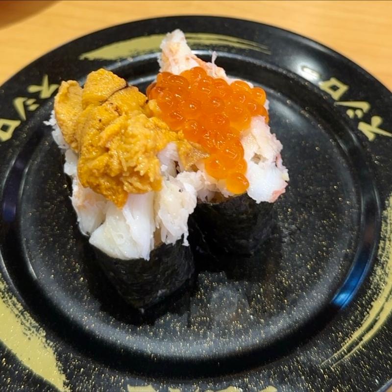 かに軍艦うにいくらのせ(スシロー 八千代高津店)