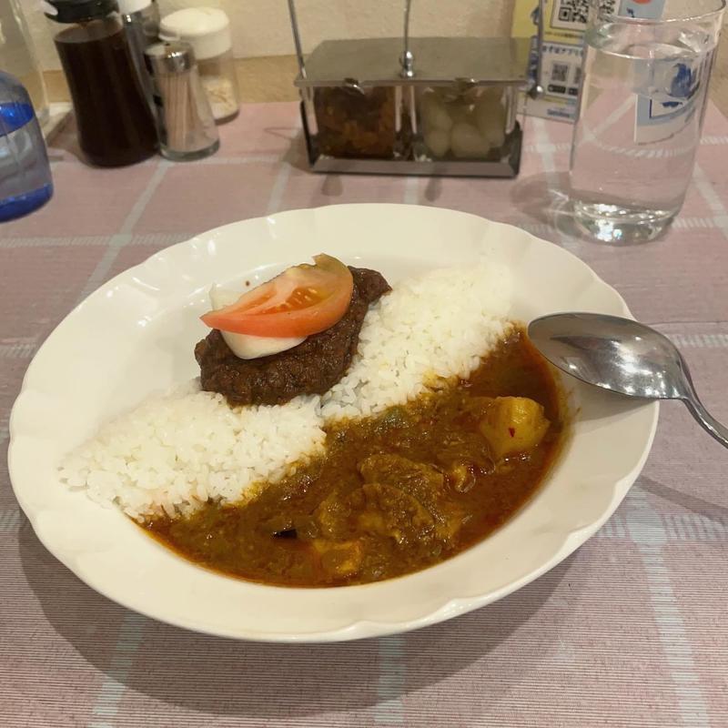 マトンカリー＋インドポークカリー(トプカ 神田本店 )