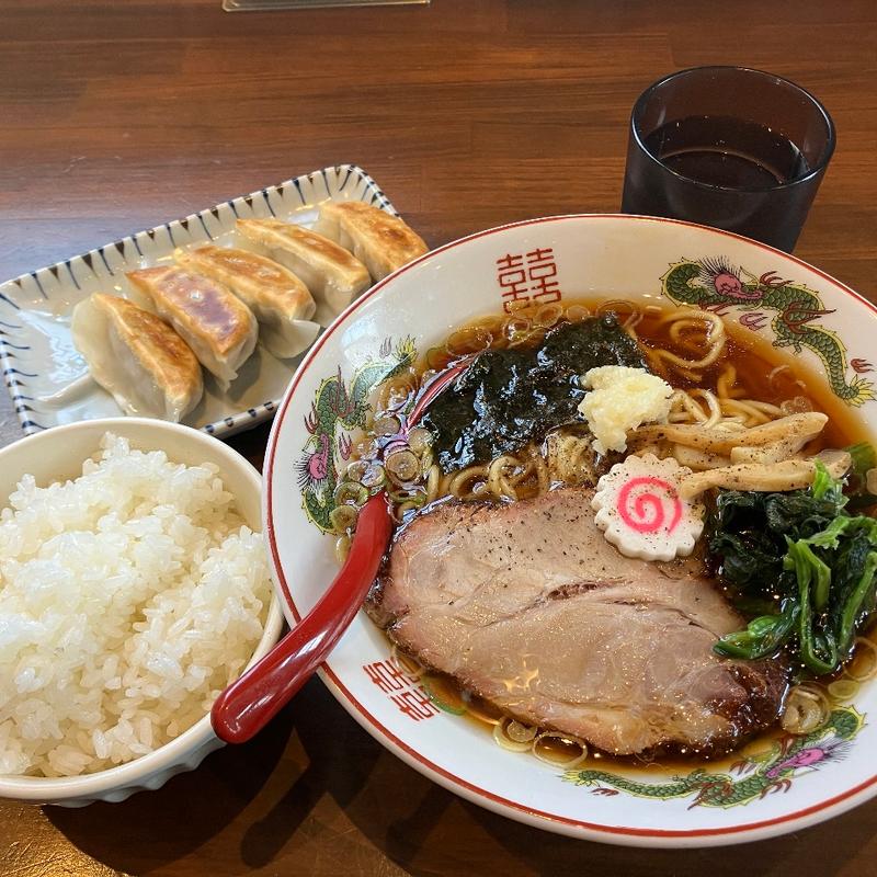 中華そば+ライス(四代目むじゃき)