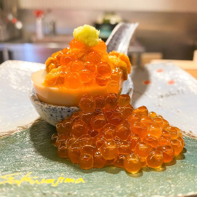 雲丹オンザ煮玉子(虎ノ門 とだか)