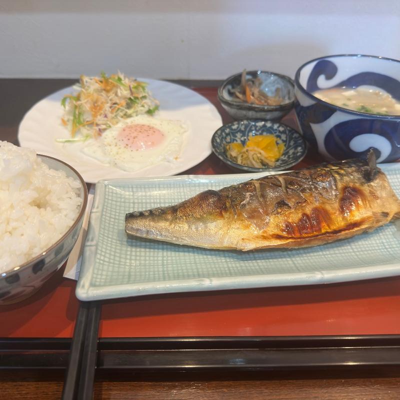 ジャンボ塩サバ定食(ごはんや 竹膳)