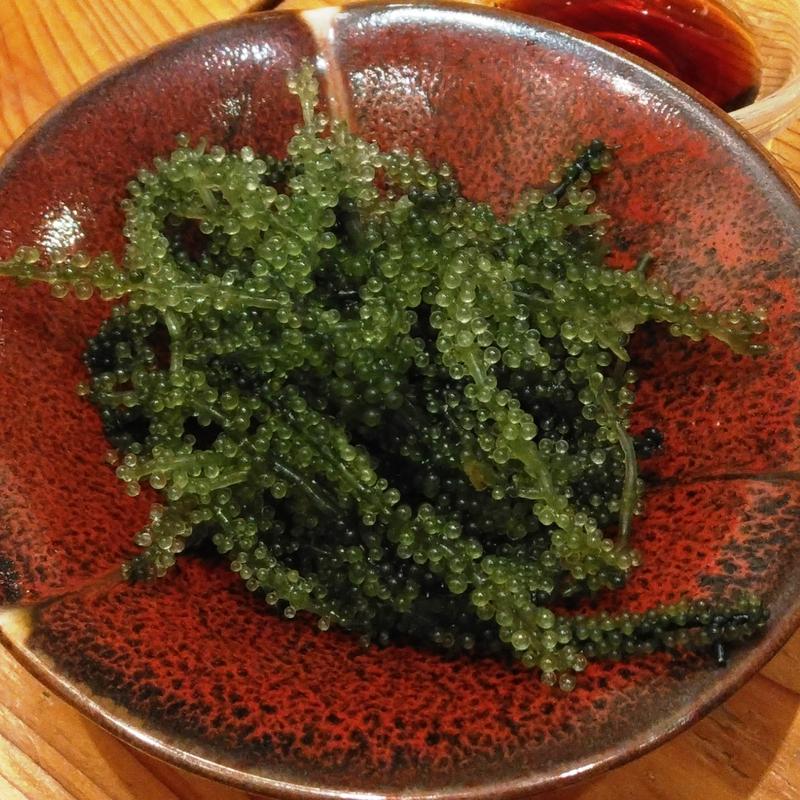 海ぶどう(琉球市場やちむん)